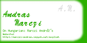 andras marczi business card